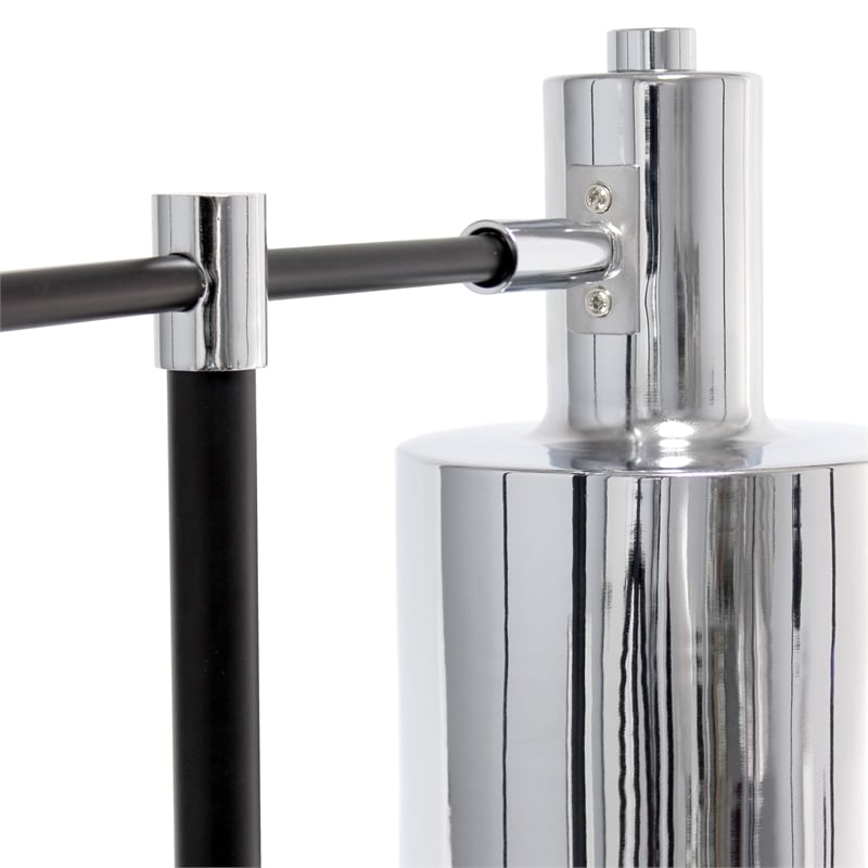 Simple Designs Metal Table Lamp Chrome