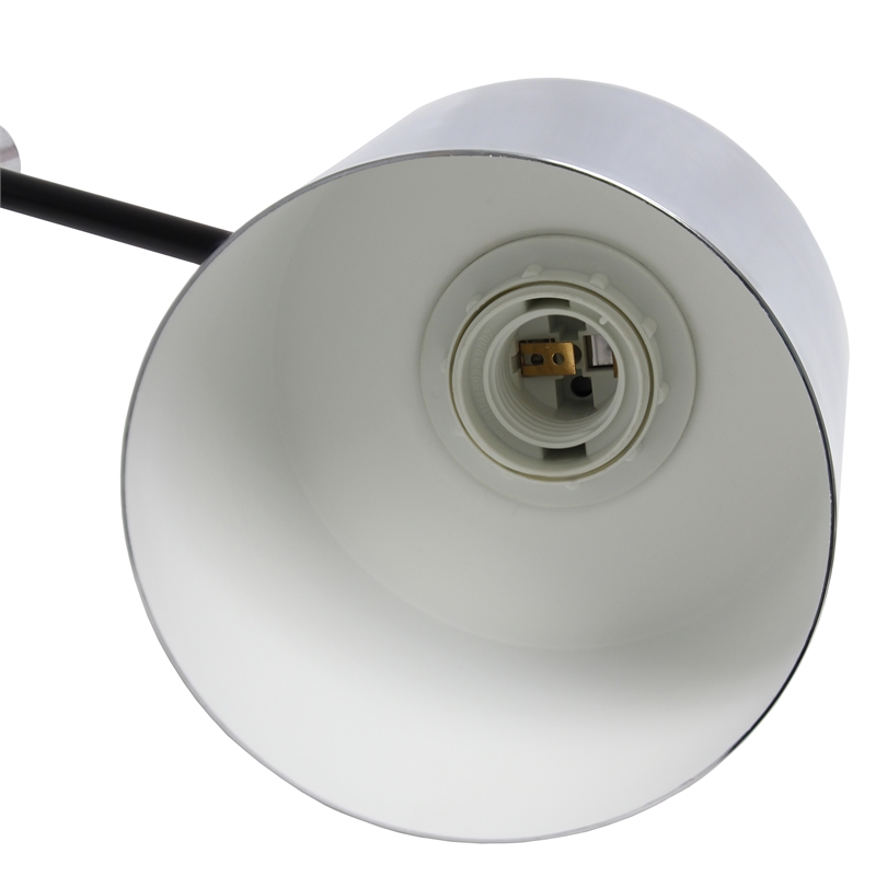 Simple Designs Metal Table Lamp Chrome
