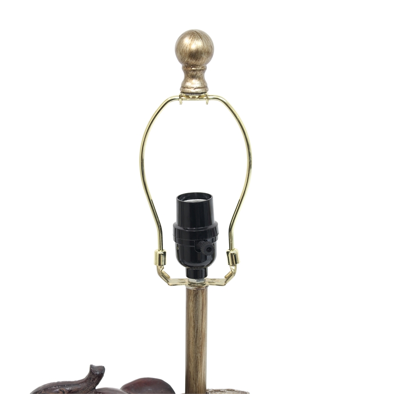 Elegant Designs Festive Elephant Table Lamp Brown