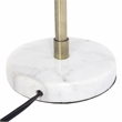 Elegant Designs Antique Brass and Marble Base Arched Desk Lamp