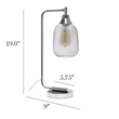 Elegant Designs Mesh Wire Desk Lamp Chrome