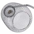 Elegant Designs Mesh Wire Desk Lamp Chrome