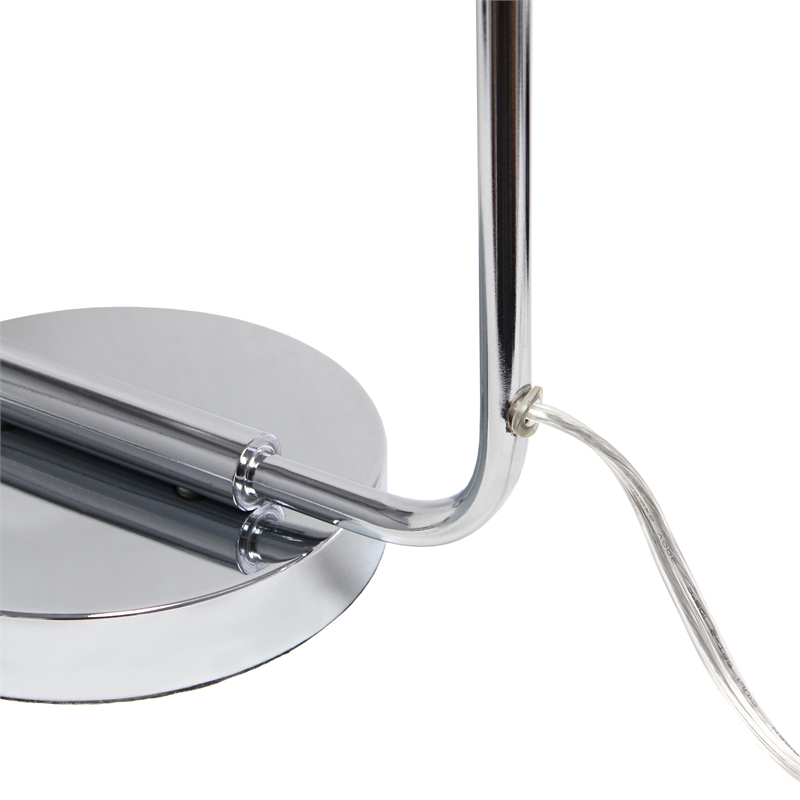 Elegant Designs Mesh Wire Desk Lamp Chrome