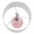 Elegant Designs Ceramic Tear Drop Shaped Table Lamp Rose Pink