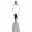 Elegant Designs Concrete Table Lamp with Fabric Shade