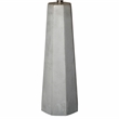 Elegant Designs Concrete Table Lamp with Fabric Shade