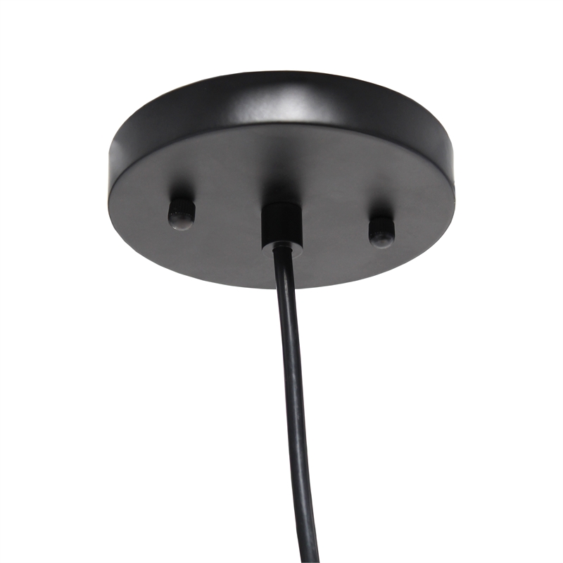 Elegant Designs Natural Tan Wicker Globe Pendant