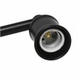 Elegant Designs 3 Light Edison Exposed Bulb Vanity Light Matte Black