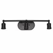 Elegant Designs 3 Light Edison Exposed Bulb Vanity Light Matte Black