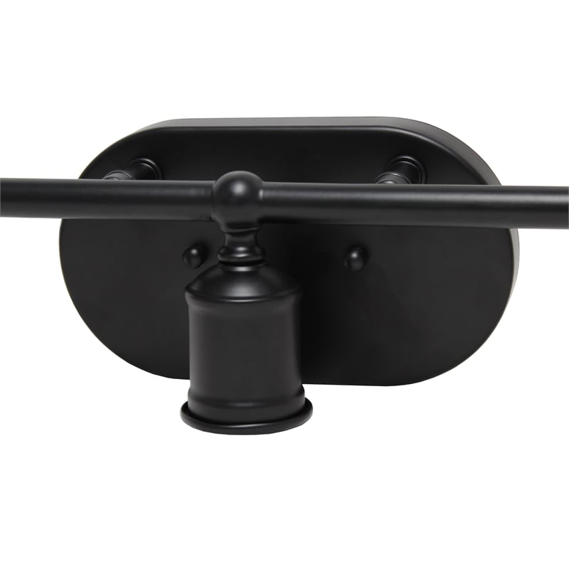 Elegant Designs 3 Light Edison Exposed Bulb Vanity Light Matte Black