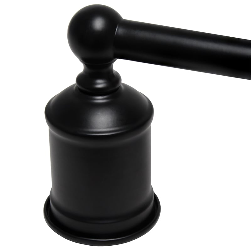 Elegant Designs 3 Light Edison Exposed Bulb Vanity Light Matte Black