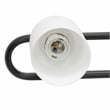 All the Rages Essentix 3-Light Metal Vanity Fixture with Opaque Shade in Black