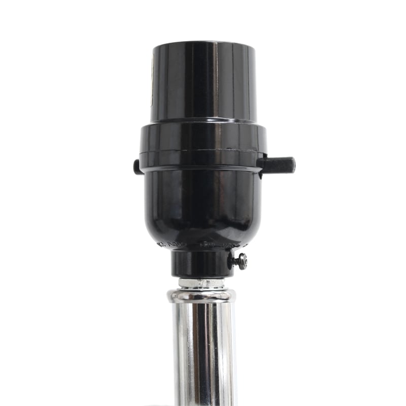 All the Rages Lexington Engineered Wood Table Lamp with USB Port in Green