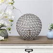 All the Rages Elipse Crystal & Metal Sphere Table Lamp in Antique Brass