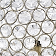 All the Rages Elipse Crystal & Metal Sphere Table Lamp in Antique Brass
