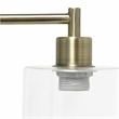 Simple Designs Industrial Iron Lantern Desk Lamp with USB - Antique Brass