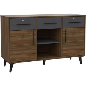 rst brand lindon wood file console in mahogany
