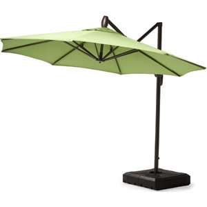 rst brands modular outdoor 10' round umbrella - ginkgo green