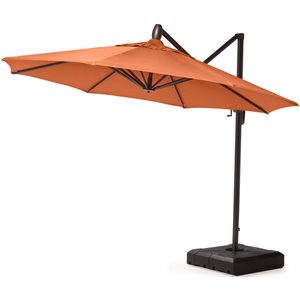 rst brands modular outdoor 10' round umbrella - tikka orange