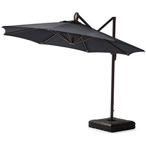 rst brands modular outdoor 10' round umbrella - gray