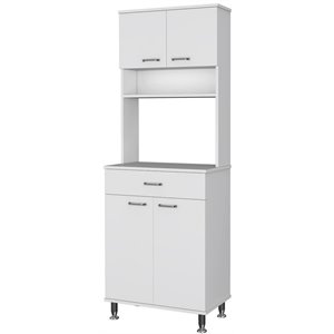 rst brands pinion mdf kitchen pantry cabinet in white veneer