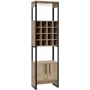 rst brands emery composite wood high bar cabinet in natural