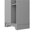 RST Brands Tridell MDF Veneer Bathroom Cabinet in Gray