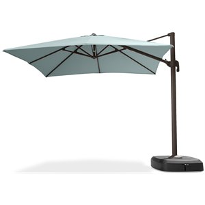 rst brands portofino aluminum outdoor resort umbrella in heather beige