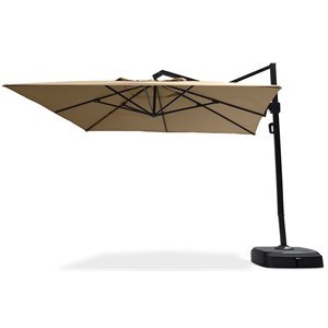 rst brands portofino aluminum outdoor commercial umbrella in heather beige