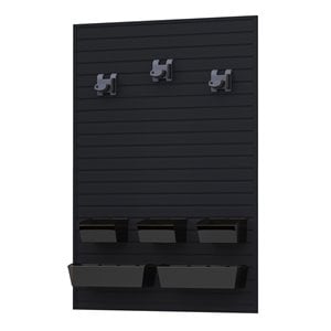 RST Brands Flow Wall 10 PC Plastic & Steel Basic Utility Set in Black
