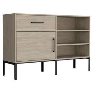 rst brands talmage engineered wood modern storage cabinet - light brown