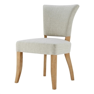 New Pacific Direct Austin 20&quot Fabric Side Chair in Beige/Natural (Set of 2)