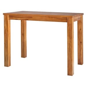 New Pacific Direct Tiburon 36&quot Wood High Dining Table in Brown/Amber