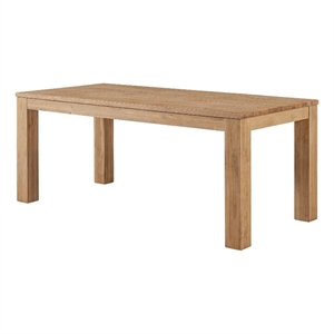 NPD Furniture Bedford 75&quot Rectangular Wood Dining Table in Natural