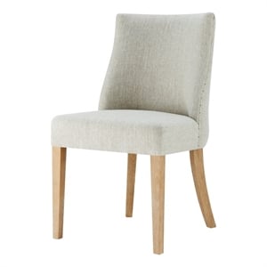 New Pacific Direct New Paris 19&quot Fabric Chair in Beige/Natural (Set of 2)