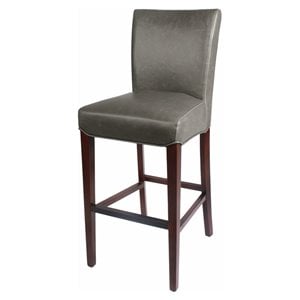 New Pacific Direct 30.5&quot Bonded Leather Bar Stool in Green