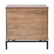 NPD Furniture Bellevue 1-drawer Wood End Table in Monterey Brown/Graphite