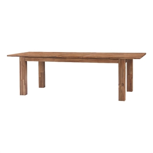 NPD Furniture Bedford 20&quot Wood Butterfly Dining Table in Brushed Brown