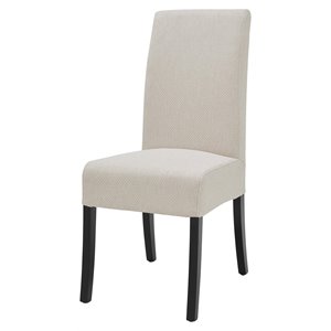 New Pacific Direct Valencia 19&quot Fabric Chair in Beige (Set of 2)