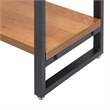 NPD Furniture Anderson 6-tier Metal Bookcase in Gliese Brown/Gunmetal