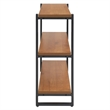 NPD Furniture Anderson 3-tier Metal Bookcase in Gliese Brown/Gunmetal
