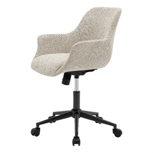 NPD Furniture Kepler KD 23&quot Fabric Office Chair in Strata Cream