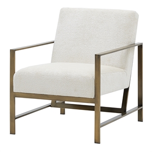 new pacific direct francis fabric accent arm chair in opus cream