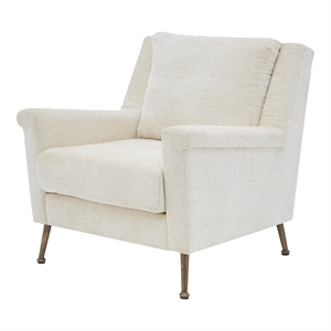 new pacific direct winston kd fabric accent arm chair gold legs in opus cream