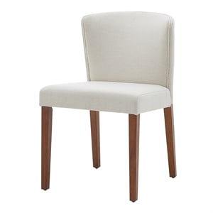 NPD Furniture Albie KD 20&quot Dining Side Chair in Cardiff Cream (Set of 2)