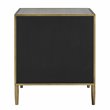 NPD Furniture Arista MDF and Painted Steel Side/End Table in Gray