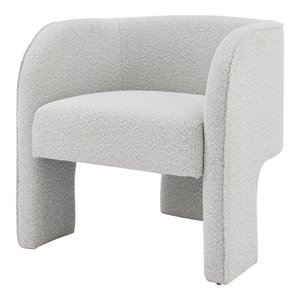 New Pacific Direct Matteo 18&quot Fabric Plywood Accent Arm Chair in Beige