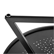 NPD Furniture Markle Round Stainless Steel Coffee Table in Black/Gunmetal