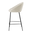 NPD Furniture Watson Fabric Counter Stool in Haga Ivory (Set of 2)