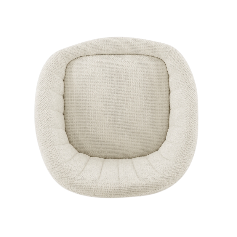 NPD Furniture Watson Fabric Counter Stool in Haga Ivory (Set of 2)